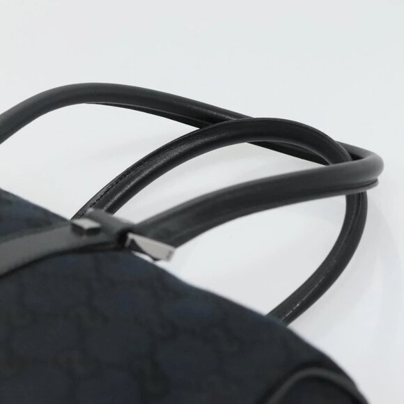 GUCCI GG Canvas Hand Bag Black Silver 000 0846 - Picture 11 of 16